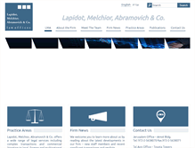 Tablet Screenshot of lma-law.com